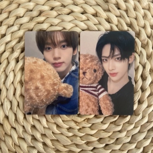 ZB1 yzy抱熊特典小卡 昼 韩维辰沈泉锐Ricky玩偶熊专辑周边卡