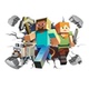 饰贴画儿童 世界墙贴画客厅儿童房可移除装 我 世界Minecraft我