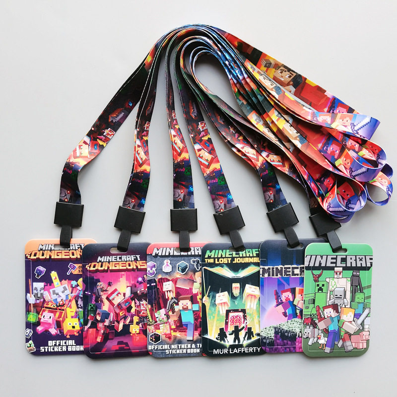 MC我的世界卡包游戏周边学生ic卡手机长挂绳卡通男女卡套