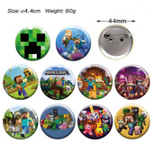 我 世界动漫周边圆形卡通马口铁胸章