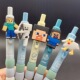 卡通挂件笔我 世界贴片笔可爱高颜值按动笔学生黑色速干写字笔
