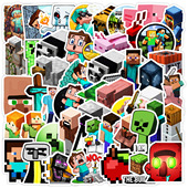 饰贴纸游戏贴画批发 世界涂鸦贴纸手机水壶墙面创意装 50张新款 我