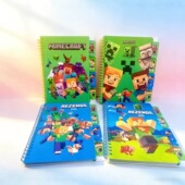 新我 世界周边A5隔页分类线圈本学生记事本创意卡通横线作业本子