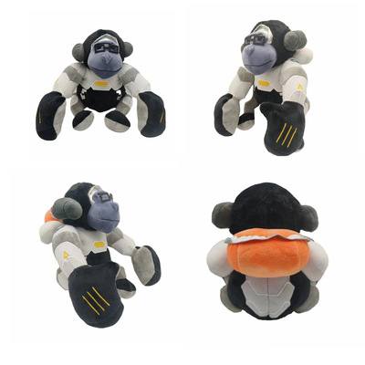 跨境新品Jumbo Winston Plush守望先锋温斯顿大猩猩毛绒玩偶