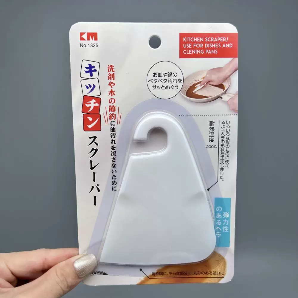 日本KM硅胶锅碟刮刀去菜渣图片