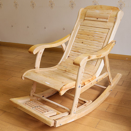 如家苑全实木摇椅结实舒适