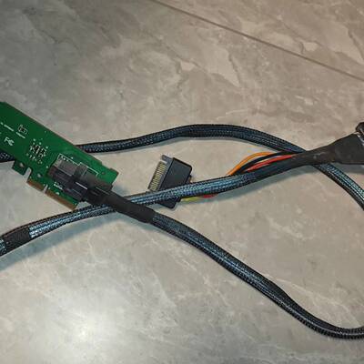 可维修pcie x4 转 8643 转sas sff8639 u2议价