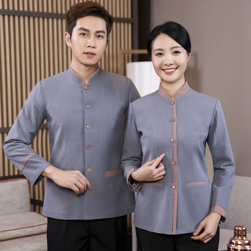 酒店客房保洁工作服高端物业环卫阿姨秋冬长袖家政公司服务员宾馆