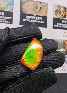 加拿大天然斑彩宝石，2A高亮裸石