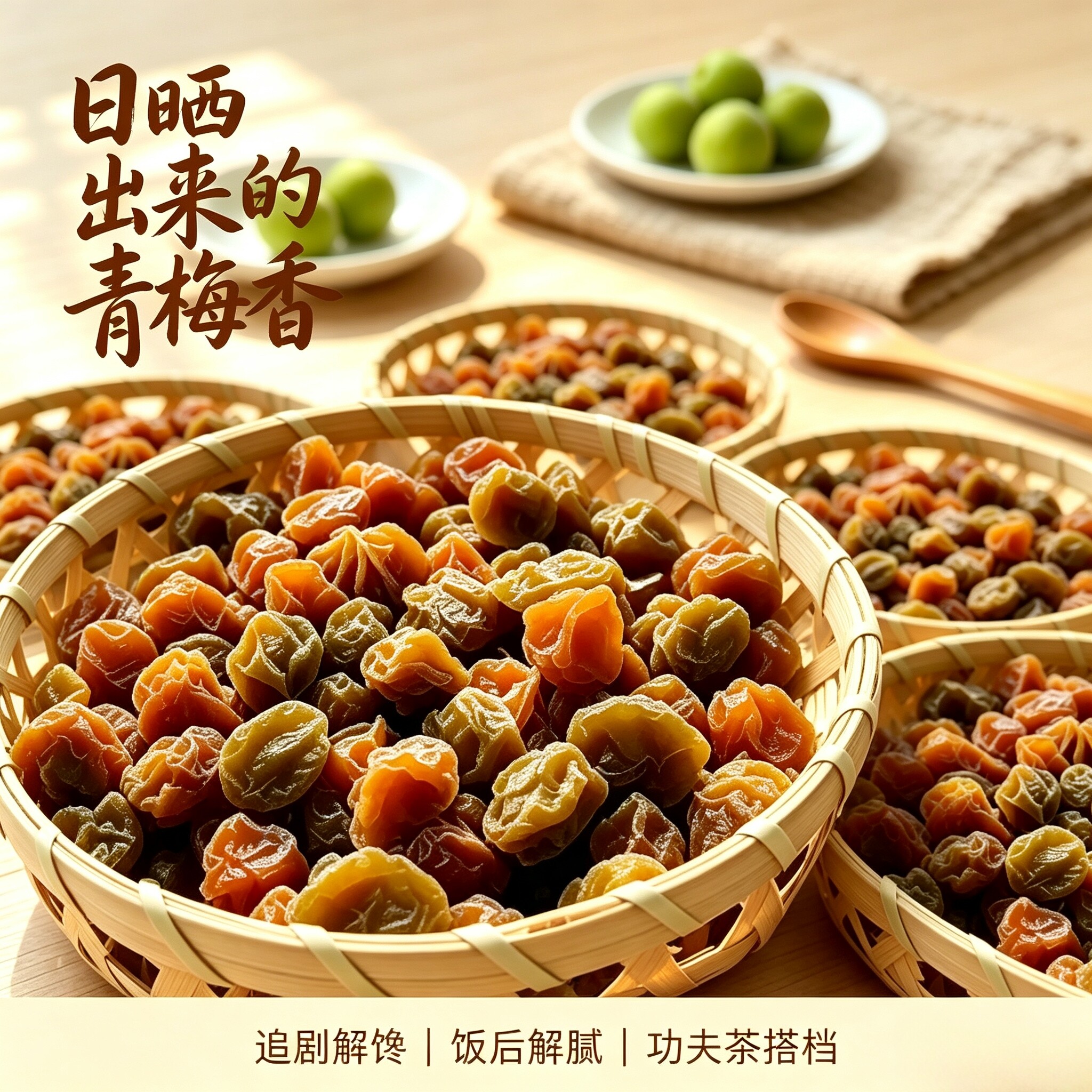 潮汕青梅特产农家话梅干酸甜开胃解腻休闲解馋即食零食半干青竹梅