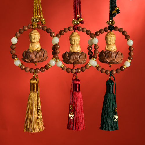 车内挂饰佛后视镜平安吊坠