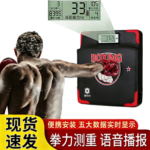 拳击测力仪器墙靶拳力测试机测力计力量训练拳靶成人儿童散打器材