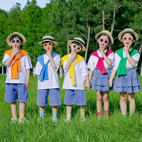 儿童啦啦队演出服套装