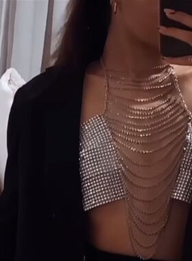MW2937欧美waistchain水钻镶嵌
