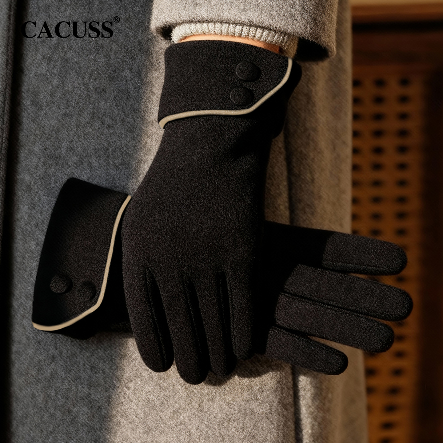 CACUSS加绒保暖防风手套