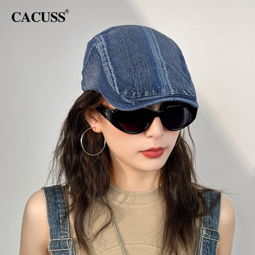 CACUSS复古牛仔休闲百搭前进帽女