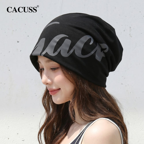CACUSS薄款时尚大头围堆堆帽女夏