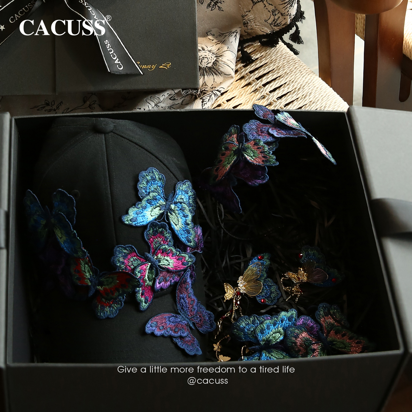 【斑斓蝶影】CACUSS棒球帽礼盒装