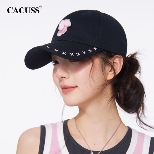 CACUSS小兔刺绣棒球帽女
