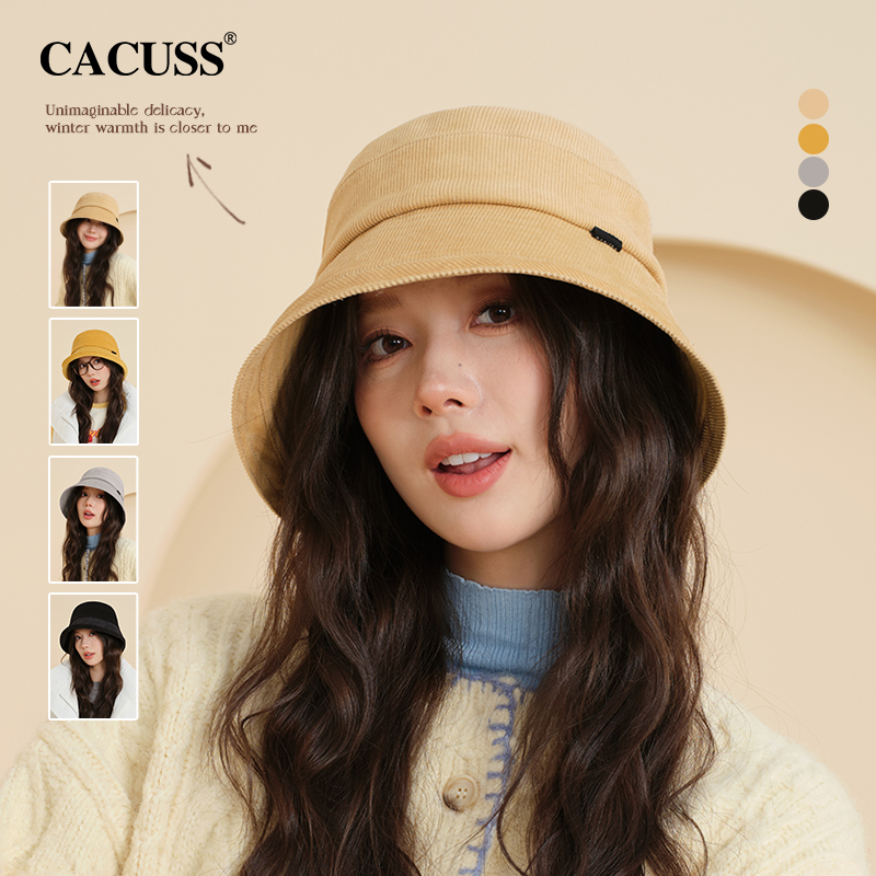 CACUSS渔夫帽女前长后短帽檐休闲