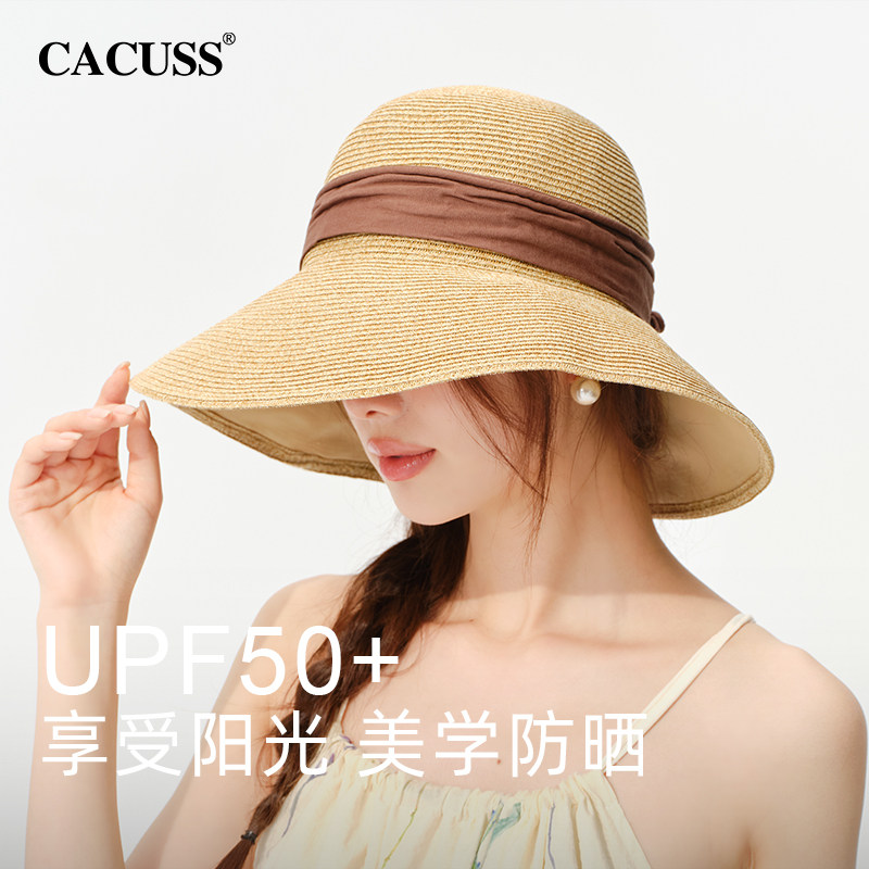 CACUSS防晒遮阳帽甜美草帽女夏图片