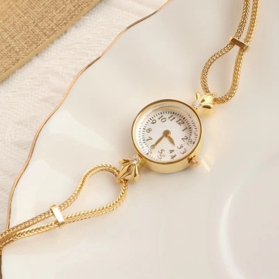 复古镶钻百搭风学生小表盘