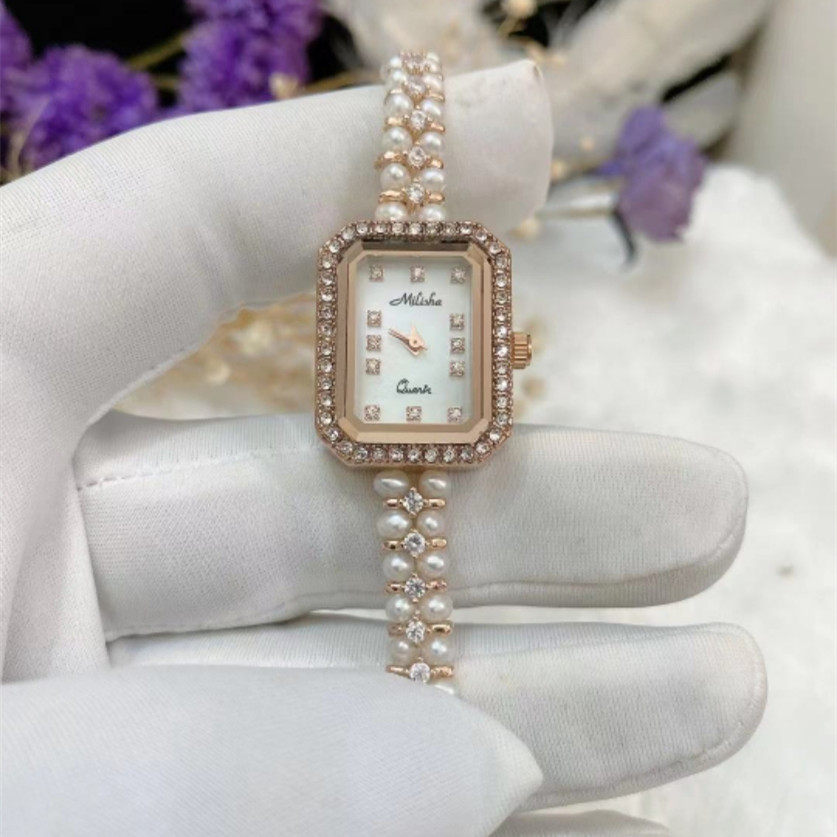 vintage古风天然小众山茶花手表