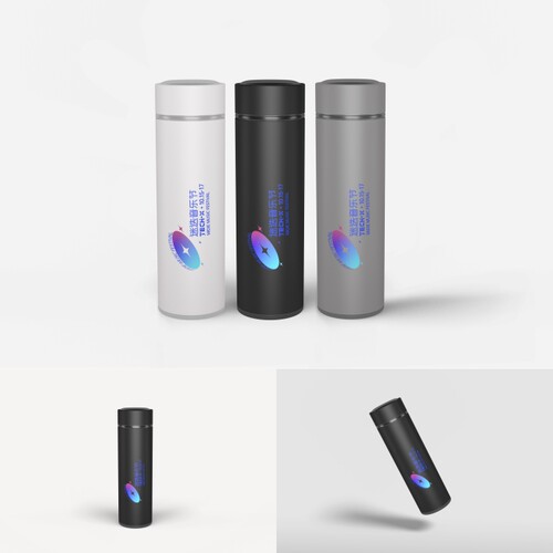 多角度高端提案展示PSD保温水壶茶壶VI样机素材模板logo智能贴图