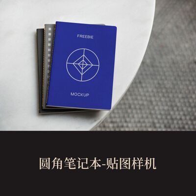 高端提案利器优质PSD圆角笔记本VI样机设计素材模板logo智能贴图