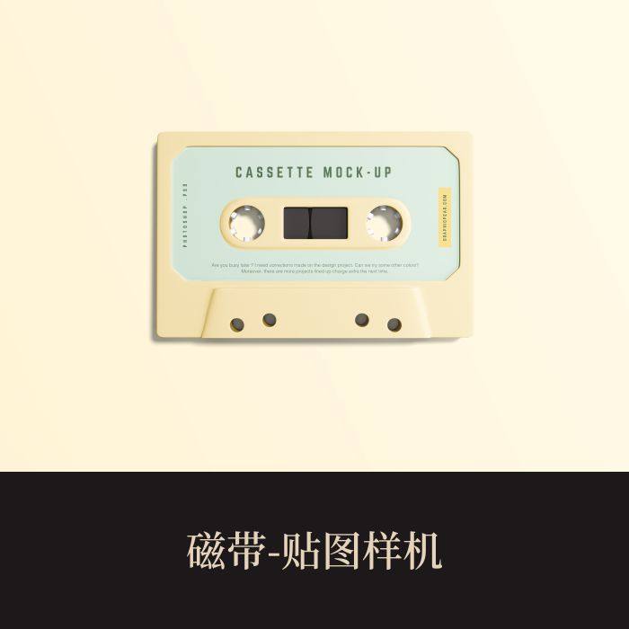 高端提案利器优质PSD录音磁带VI样机设计素材模板logo智能贴图