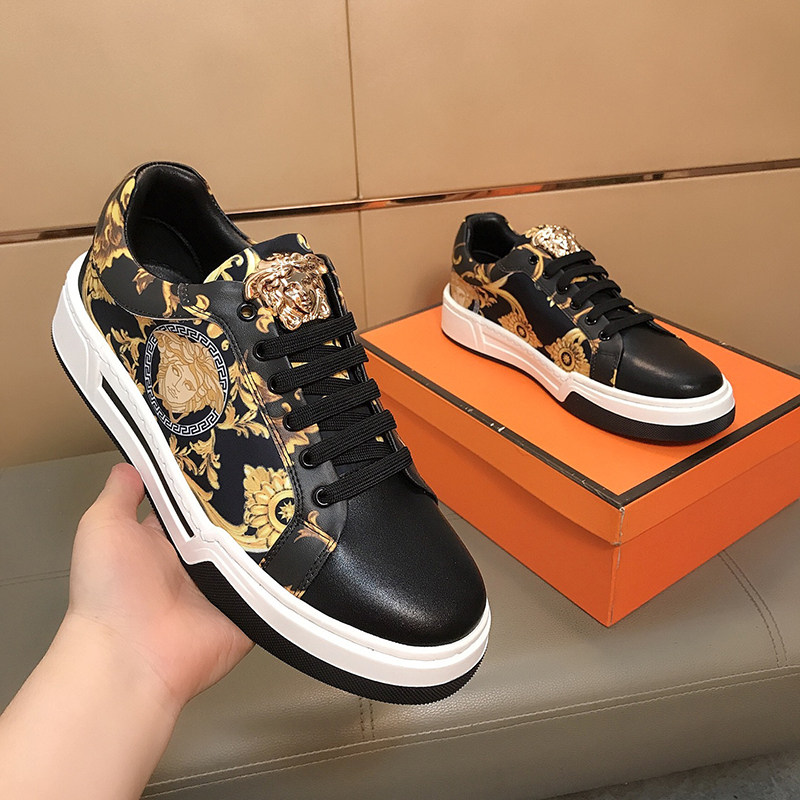 欧洲站美杜莎男鞋2025款休闲鞋男士英伦潮男板鞋时尚潮流休闲鞋