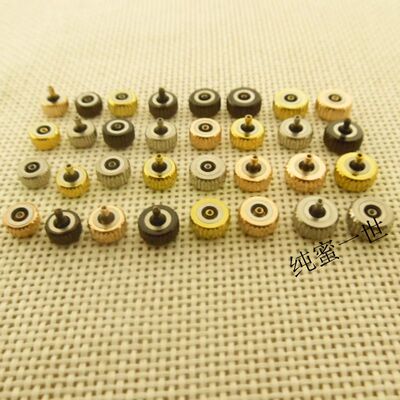 玫瑰金色把头配件调时间表冠