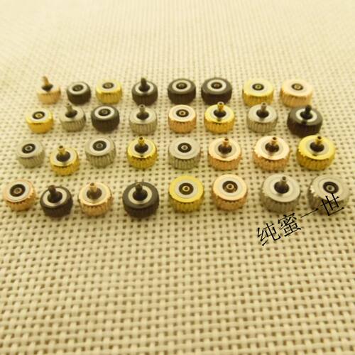 玫瑰金色把头配件调时间表冠