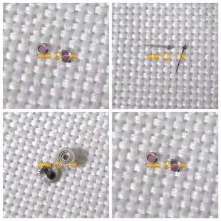 手表配件 6601机芯 6T51  时轮 秒轮 防震器  避震簧