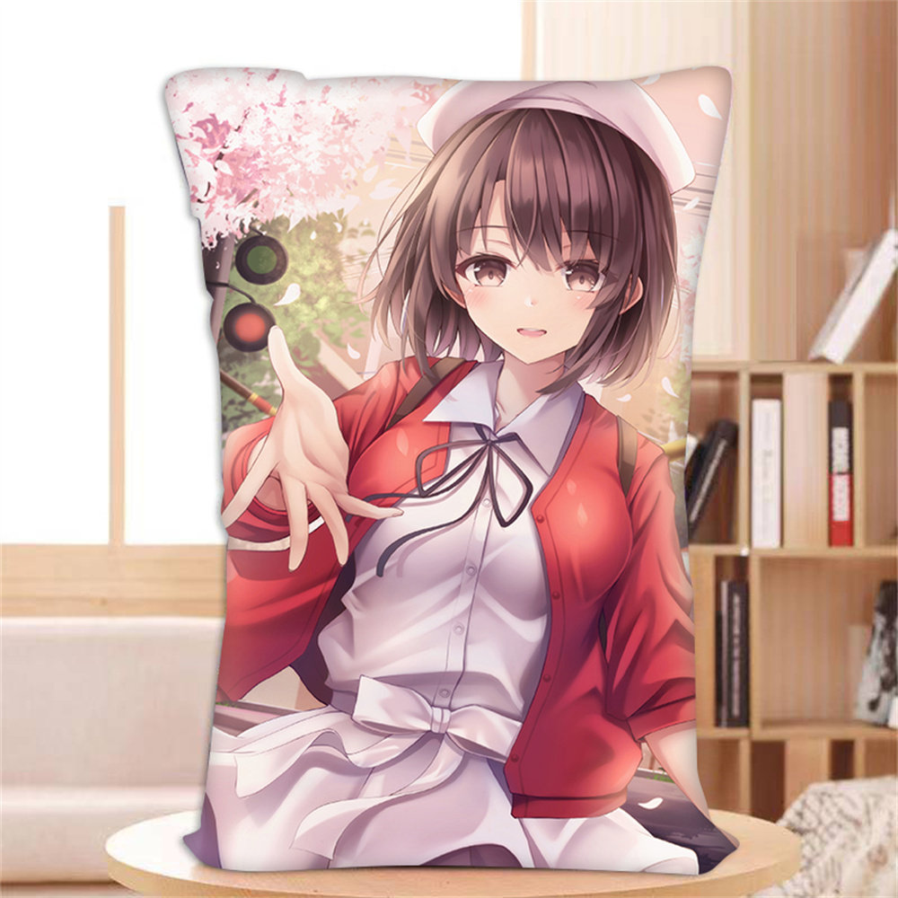 路人女主加藤惠抱枕双面定制靠垫宿舍床头长方形半身靠枕男生礼物