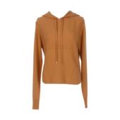 短款 J＆NINA连帽宽松休闲套头帽衫 女秋冬新款 羊毛针织卫衣