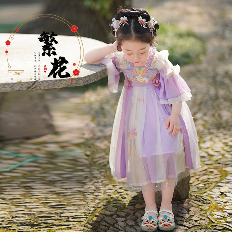 儿童连衣裙女童夏季中国风古典超汉服