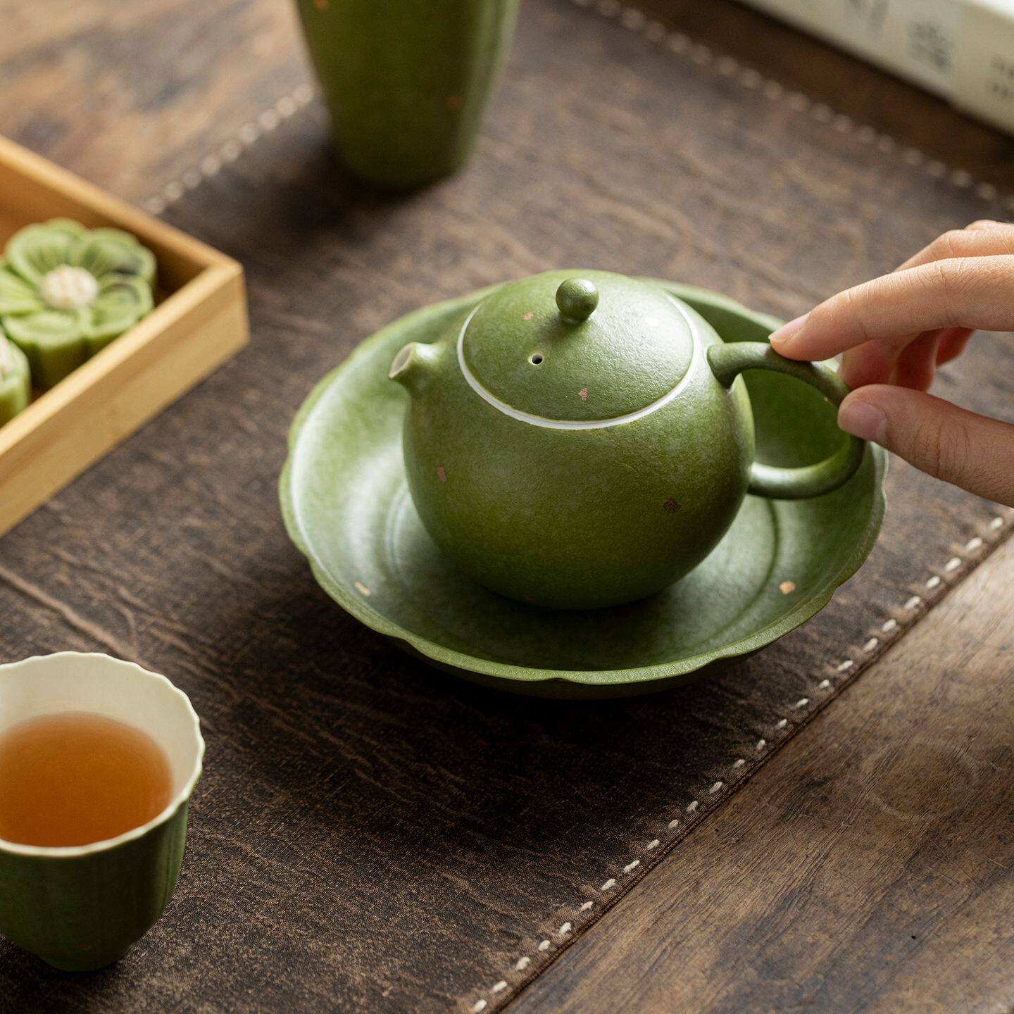 小青柑主人杯盖碗瓷盖碗品茗杯