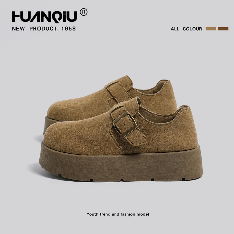 环球勃肯鞋厚底增高小个子2025新款复古百搭乐福鞋时尚运动休闲鞋,女鞋,勃肯鞋/软木鞋,淘宝优惠券,粉丝福利购,淘宝优惠卷