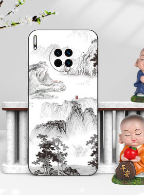 华为mat30硅胶中国风手机壳