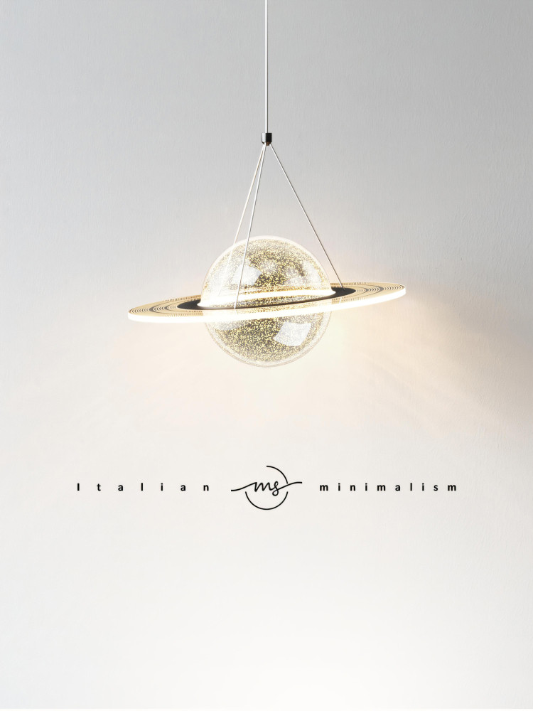 【木森】意式简奢设计师星球吊灯极简高端餐厅灯北欧家用卧室灯
