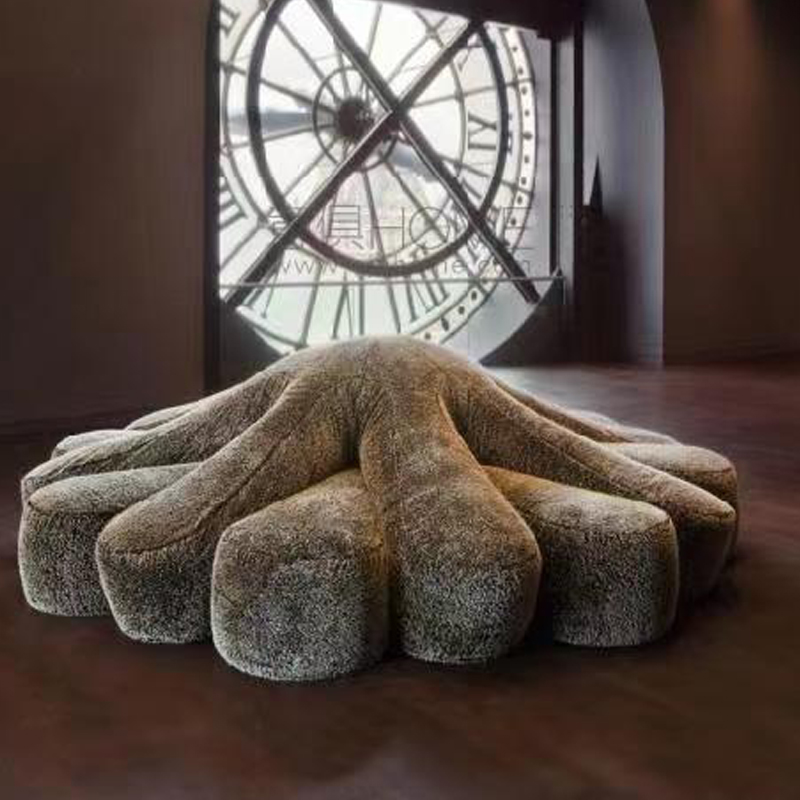 沙发品牌复刻超软绒布章鱼头