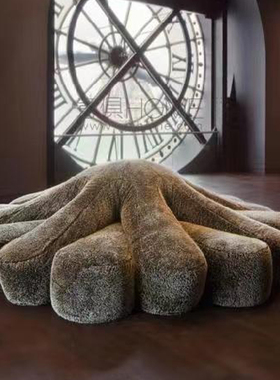 意式轻奢布艺沙发客厅adre榻榻米休闲懒人沙发设计师创意章鱼沙发