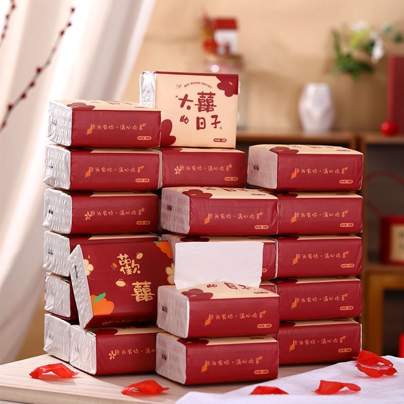 備婚訂婚喜事結婚喜字紙巾抽紙