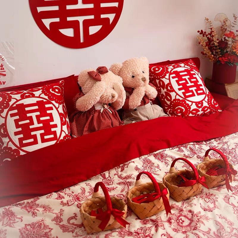 新婚压床娃娃一对礼物公仔熊抱