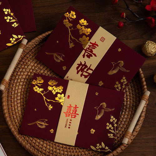 复古高级感婚礼请柬邀请函