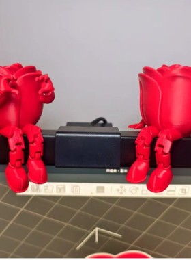 新品3d打印坐姿玫瑰花家居装饰桌
