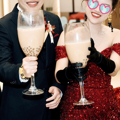 婚礼敬酒杯巨无霸超大号高脚杯