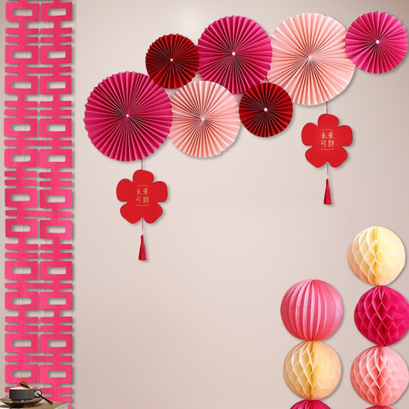 结婚礼布置房装饰套新男女