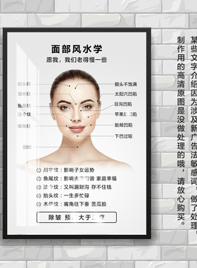 风水开运微整形海报装饰画